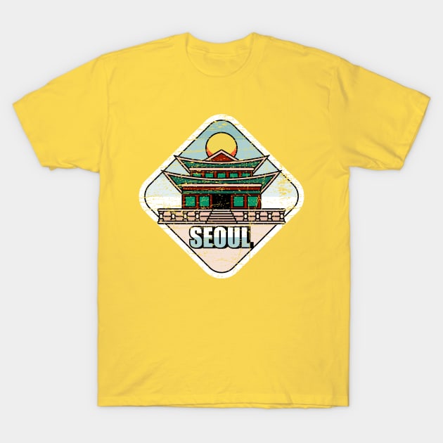 Seoul South Korea T-Shirt by Mandra